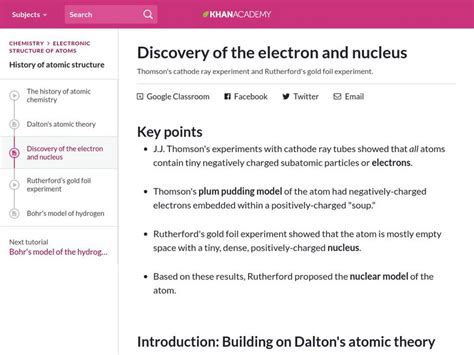 Discovery of the electron and nucleus (article) .